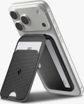 Spigen S314-2 SLIM FOLD TRIPOD MAGSAFE UNIVERSAL MAGNETIC CARD HOLDER BLACK