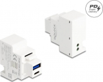 Delock snap-in module (Keystone) - PD 20 W