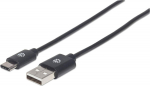 MANHATTAN USB Kabel 2.0 C -> A St/St 1.00m schwarz