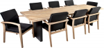 Dining set ROYAL with 8 chairs