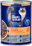 OPTIVITAL Sterile Chunks with turkey in gravy - wet cat food - 415g