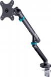 Digitus Ramię single desk clamp with mechanical spring 1x LCD max. 35" 10kg, VESA: 75x75, 100x100, czarne