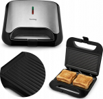Aigostar Huslog sandwich maker silver 750W GentleBite