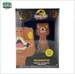 Funko Pop! Jurassic Park 30th Anniversary - Velociraptor (Glows in the Dark) Large Enamel Pin