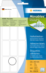HERMA Vielzwecketiketten wei&szlig; 19x40 mm removable 480 St