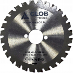 Glob Piła tarczowa GLOB TOOLS TCT 110x22.23mm 28z do reinforcing bars