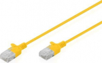 DIGITUS patch cable CAT 6 U-UTP Slim 3m Gelb