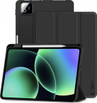 Kaitsekaaned SmartCase Pen, Xiaomi Pad 8 / Pad 8 Pro / Pad 7 / Pad 7 Pro, must, nutipliiatsi pesaga, Tech-Protect