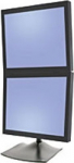 Ergotron DS100 - Befestigungskit (28" Stange, Basis, 2 swivel joints, 2 VESA adapter) - schmal - f&uuml;r 2 LCD-Displays - Stahl, Aluminium - Schwarz - screen size: bis zu 68.6 cm (bis zu 27 Zoll)