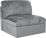 Modular sofa SAMOA 1-seater armless section, grey
