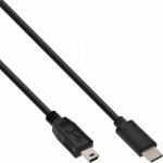 Cable USB InLine USB-C - miniUSB 3 m Czarny (35753)