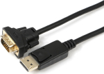 MicroConnect Displayport to VGA Cable 1m, Displayport version 1.2, Black