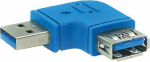 Adapter USB InLine USB-A - USB-A Niebieski (35300M)