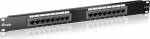 Equip 19" Patchpanel 16xRJ45 Cat5e UTP 1U 100MHz RAL9005