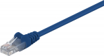 Wentronic Cat5e Network cable, U/UTP 2xRJ45 plug unshielded blue 0.5m