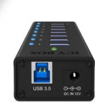 Hub 7-Port IcyBox USB 3.0 IB-AC618 Aluminum housing