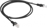 Lanberg | Patch cable - CAT 6 | RJ-45 - male | RJ-45 - male | 1 m | Black | RAL 9004
