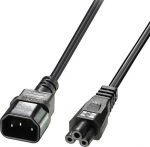 Lindy 2M NETZKABEL C5 AN C14, IEC C5