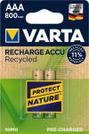 Varta Akku RECHARGE Recycled AAA HR03 800mAh 2St