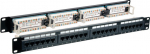 EFB Elektronik EFB-Elektronik - Patch Panel - CAT 6e - UTP - RJ-45 X 24 - Schwarz - 1U - 48.3 cm (19")