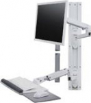 ERGOTRON LX WALL MOUNT SYSTEM (WHITE), KEYBOARD + MONITOR MOUNT 10YEAR