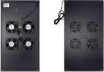 Inter-Tech SWSN-1000 - Rack fan - Schwarz, RAL 9005 - 48.3 cm (19")