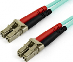 StarTech.com 15M OM4 FIBER OPTIC PATCH CORD, AQUA - LC/LC - 50/125 - 40/100GB