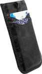 Kott Tumba, L Long, Apple iPhone 5 / 5C / 5S / SE (2016), naturaalsest nahast, must, Krusell
