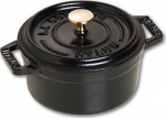 Staub Mini Cocotte 10cm round Black, Cast Iron