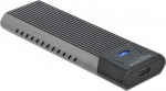 DELOCK Ext USB Typ-C Combo Geh&auml;use M.2 NVMe PCIe SATA SSD wf