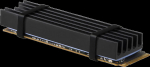 AXAGON CLR-M2L10 passive - M.2 SSD, 80mm SSD, ALU body, silicone thermal pads, height 10mm