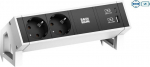Bachmann DESK 2 - Steckdosenleiste - Eingabe, Eingang GST18 - output terminals: 2 (24 pin USB-C, USB, 2 x CEI 23-50 P 40)