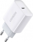 Ugreen USB Power Delivery 3.0 Quick Charge 4.0+ 20W 3A mains charger (white)