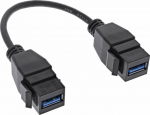 Adapter USB InLine USB-A - USB-A Czarny (76206D)