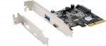 Exsys EX-12002-2 - PCIe - USB 3.2 Gen 2 (3.1 Gen 2) - 10 Gbit/s