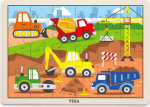 Viga 51463 Puzzle on the pad 24 elements - on the construction site