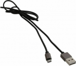 Cable USB Platinet USB-A - microUSB 1 m Czarny (PUCRP1B)
