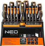 NEO TOOLS screwdriver and bit set, 37 pcs