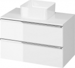 Cersanit S522-026 CABINET Z Blata VIRGO 80 WHITE HANDLE CHROME ZMONT. // CER.VIRGO-BLAT-80-BIAŁA-UCH-CH