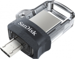 SanDisk Ultra Dual 128GB USB 3.0 / micro USB USB stick Sort Silver