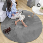 Strado Round rug Rabbit Strado 140x140 Silver (Light Grey) universal