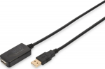 DIGITUS USB 2.0 Extension cable type A - A St/Bu 5.0m, sw