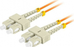 Lanberg PATCHCORD FIBER OPTIC MM SC/UPC-SC/UPC DUPLEX 3.0MM OM2 50/125 LSZH 5M ORANGE LANBERG