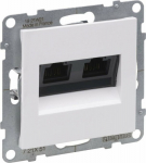 Legrand SUNO Double computer socket RJ45 kat 5e UTP White 721151