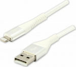 Kabel USB Logo USB-A - Lightning 1 m White