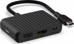 Unisynk 3 Port USB-C Hub V2 4K 60Hz 100W Black