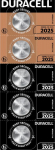 Duracell Battery button cell CR2025 3.0V Lithium 5St