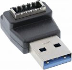 InLine InLine&reg; USB 3.2 adapter, USB-A male to internal USB-E front panel socket