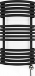 Bathroom radiator Sourcing KIOTO 870-480 MOA WITH OIL METAL BLK