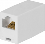 DELTACO RJ-45 Female/Female | Vit | 1st